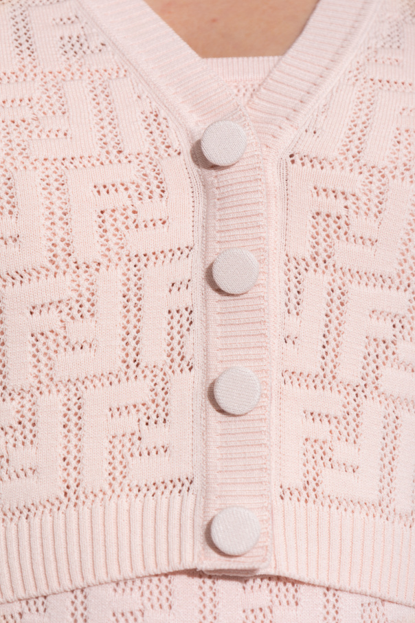 Fendi pink discount cardigan